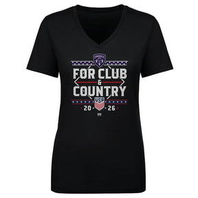 Louisville City FC Women's V-Neck T-Shirt | 500 LEVEL