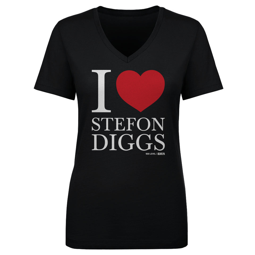 Stefon Diggs Women's V-Neck T-Shirt | 500 LEVEL