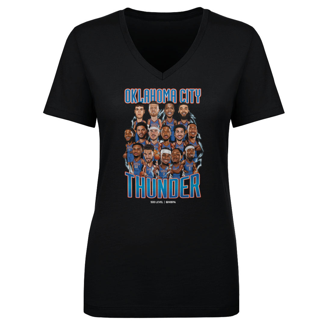 Oklahoma City Thunder Women's V-Neck T-Shirt | 500 LEVEL