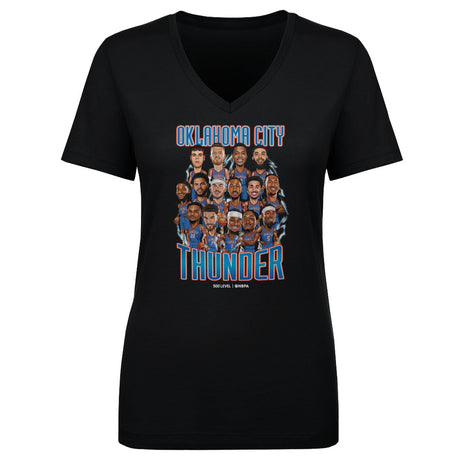 Oklahoma City Thunder Women's V-Neck T-Shirt | 500 LEVEL