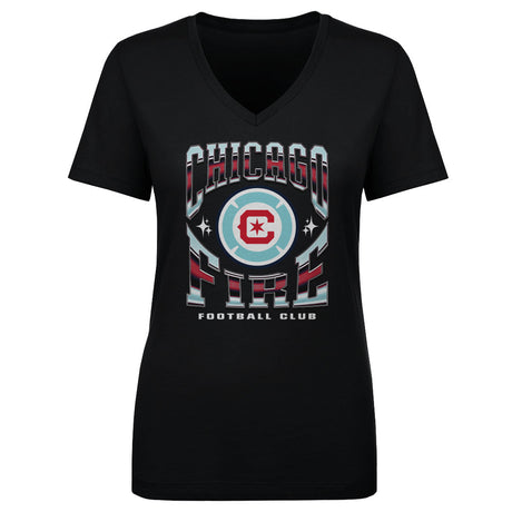 Chicago Fire FC Women's V-Neck T-Shirt | 500 LEVEL
