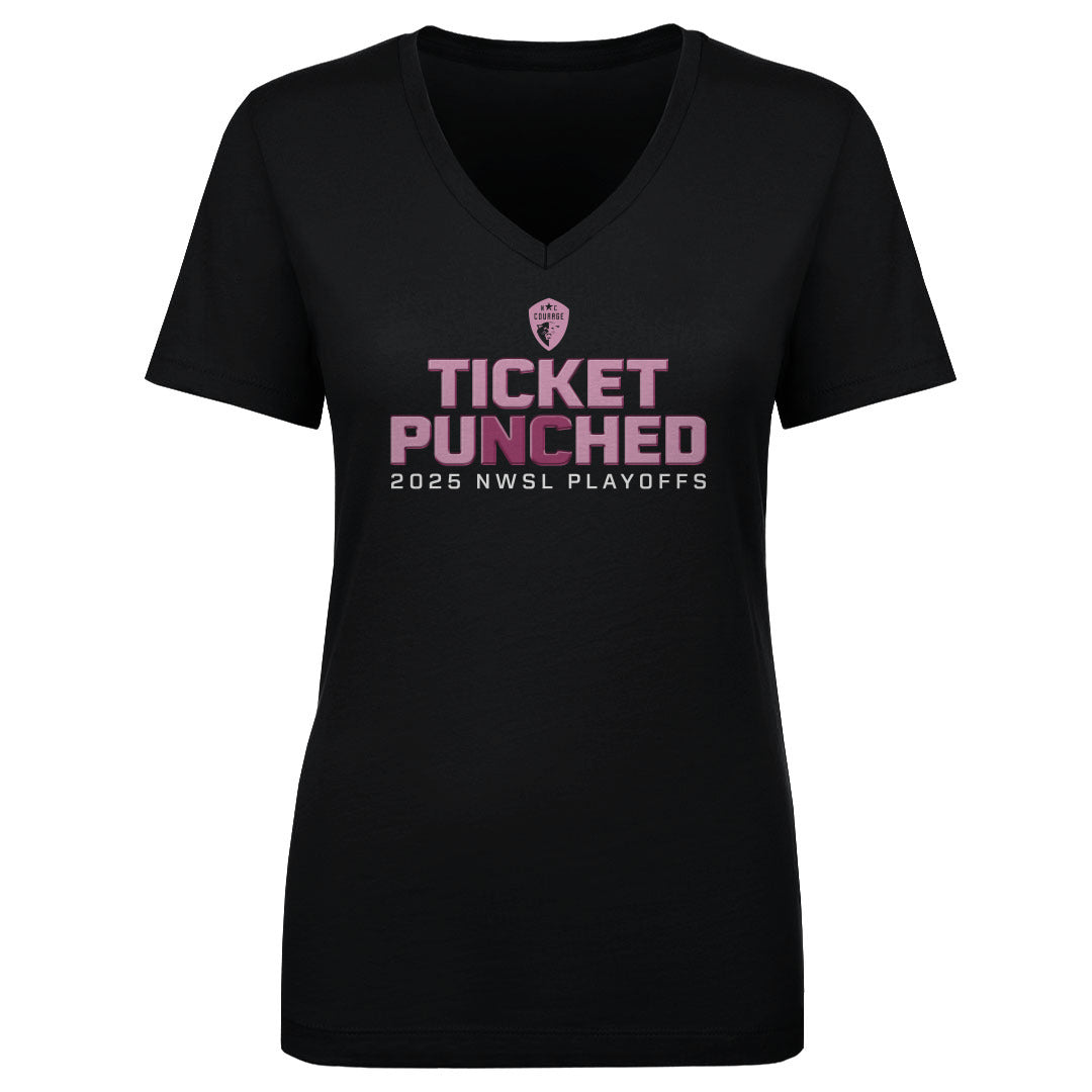 North Carolina Courage Women's V-Neck T-Shirt | 500 LEVEL