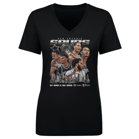 San Antonio Spurs Women's V-Neck T-Shirt | 500 LEVEL