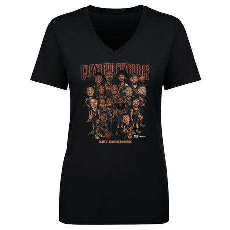 Cleveland Cavaliers Women's V-Neck T-Shirt | 500 LEVEL