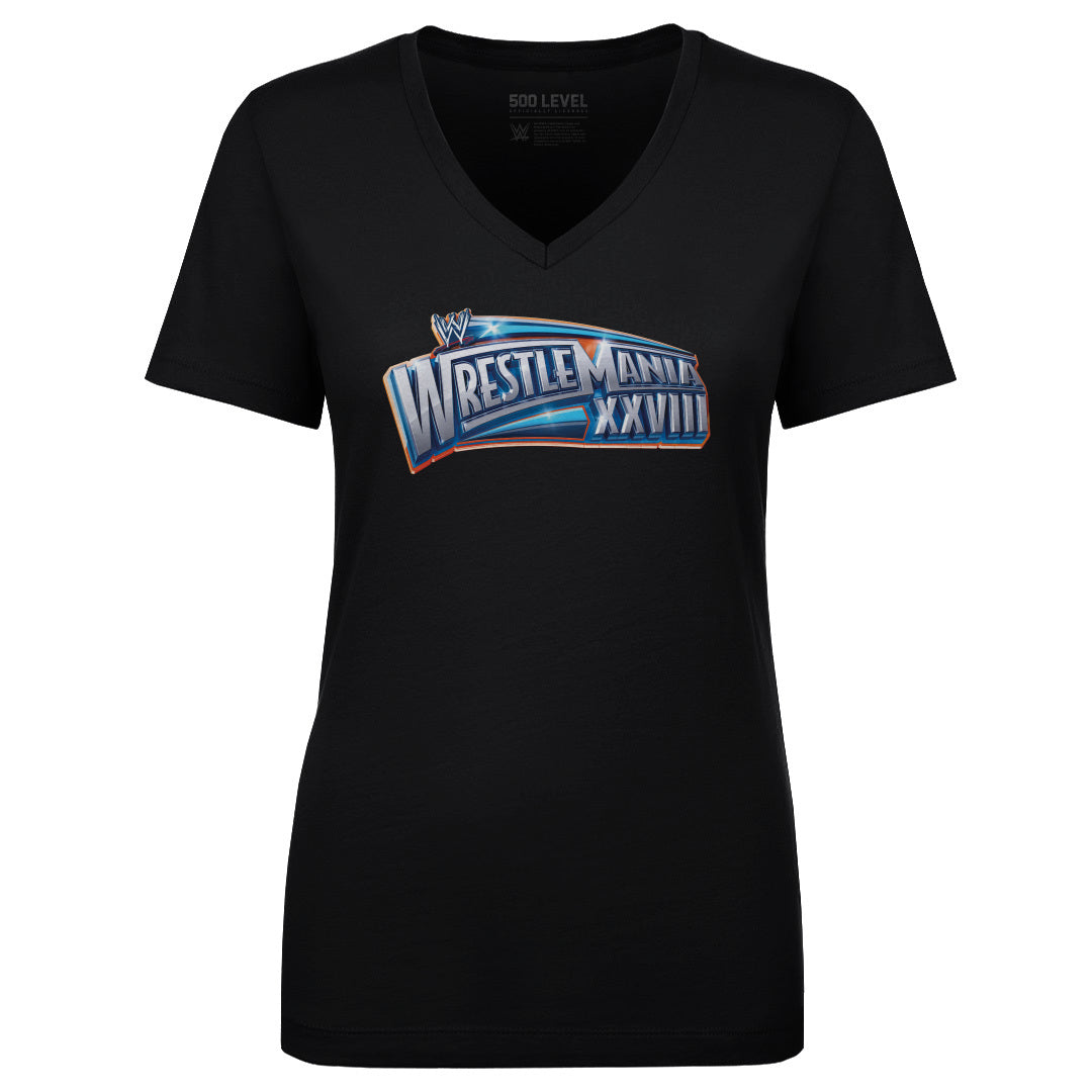 WrestleMania Women's V-Neck T-Shirt | 500 LEVEL