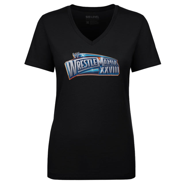 WrestleMania Women's V-Neck T-Shirt | 500 LEVEL