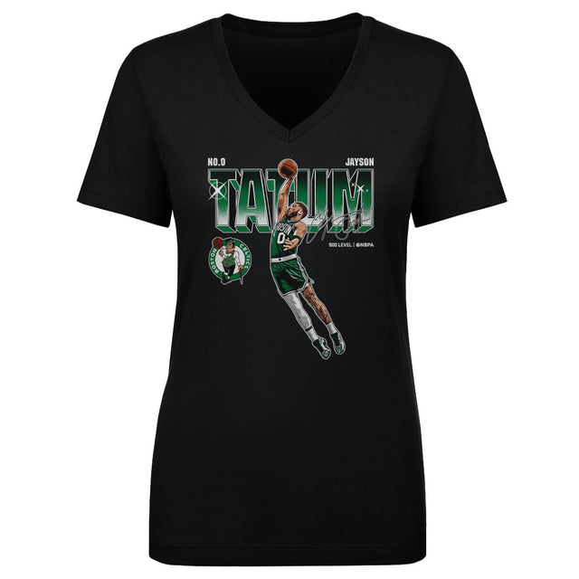 Jayson Tatum Women's V-Neck T-Shirt | 500 LEVEL