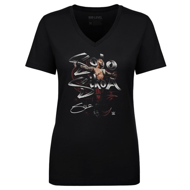 Solo Sikoa Women's V-Neck T-Shirt | 500 LEVEL