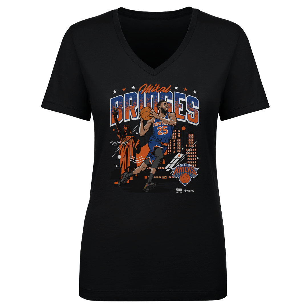 Mikal Bridges Women's V-Neck T-Shirt | 500 LEVEL