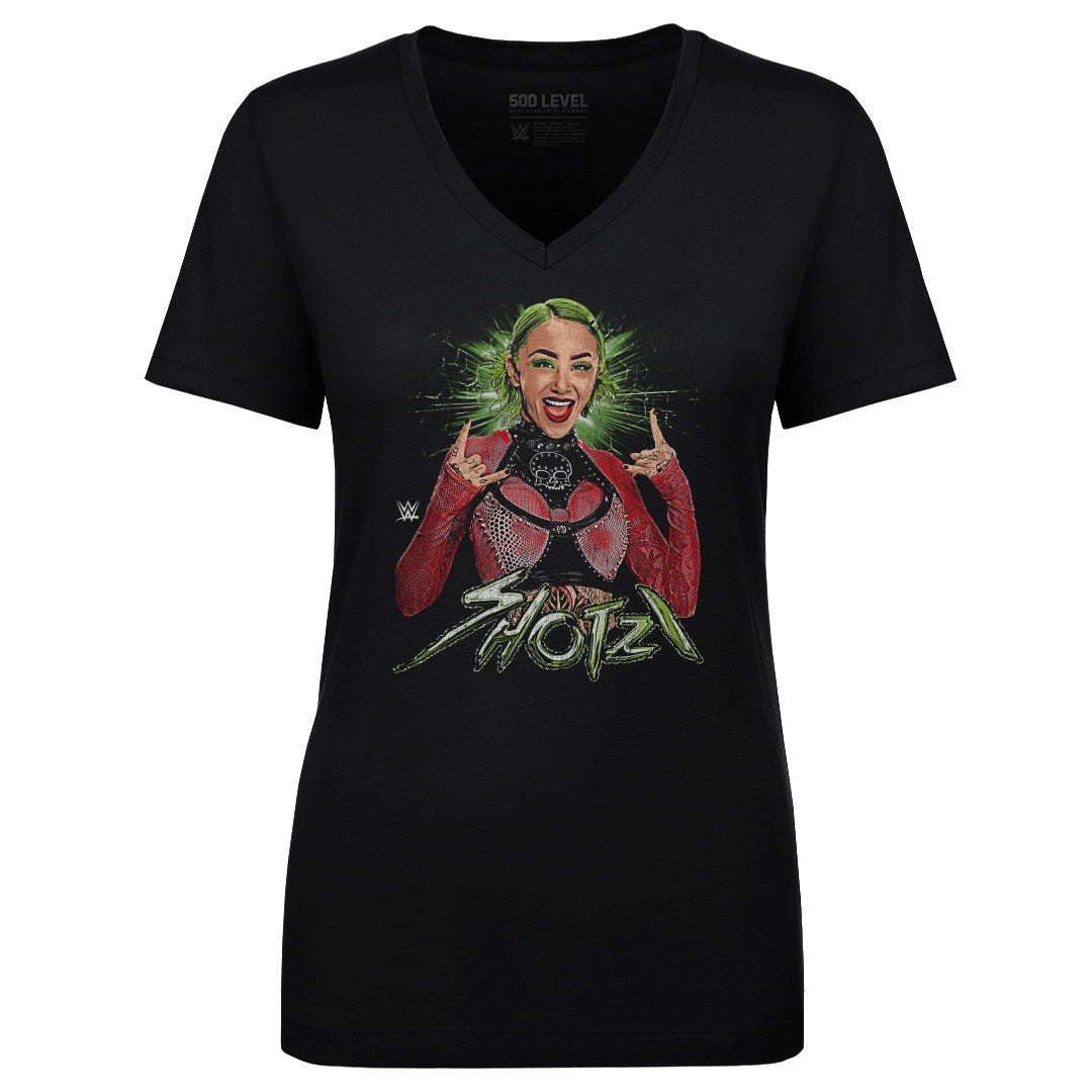 Shotzi Blackheart Women's V-Neck T-Shirt | 500 LEVEL