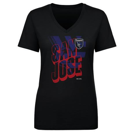 San Jose Earthquakes Women's V-Neck T-Shirt | 500 LEVEL
