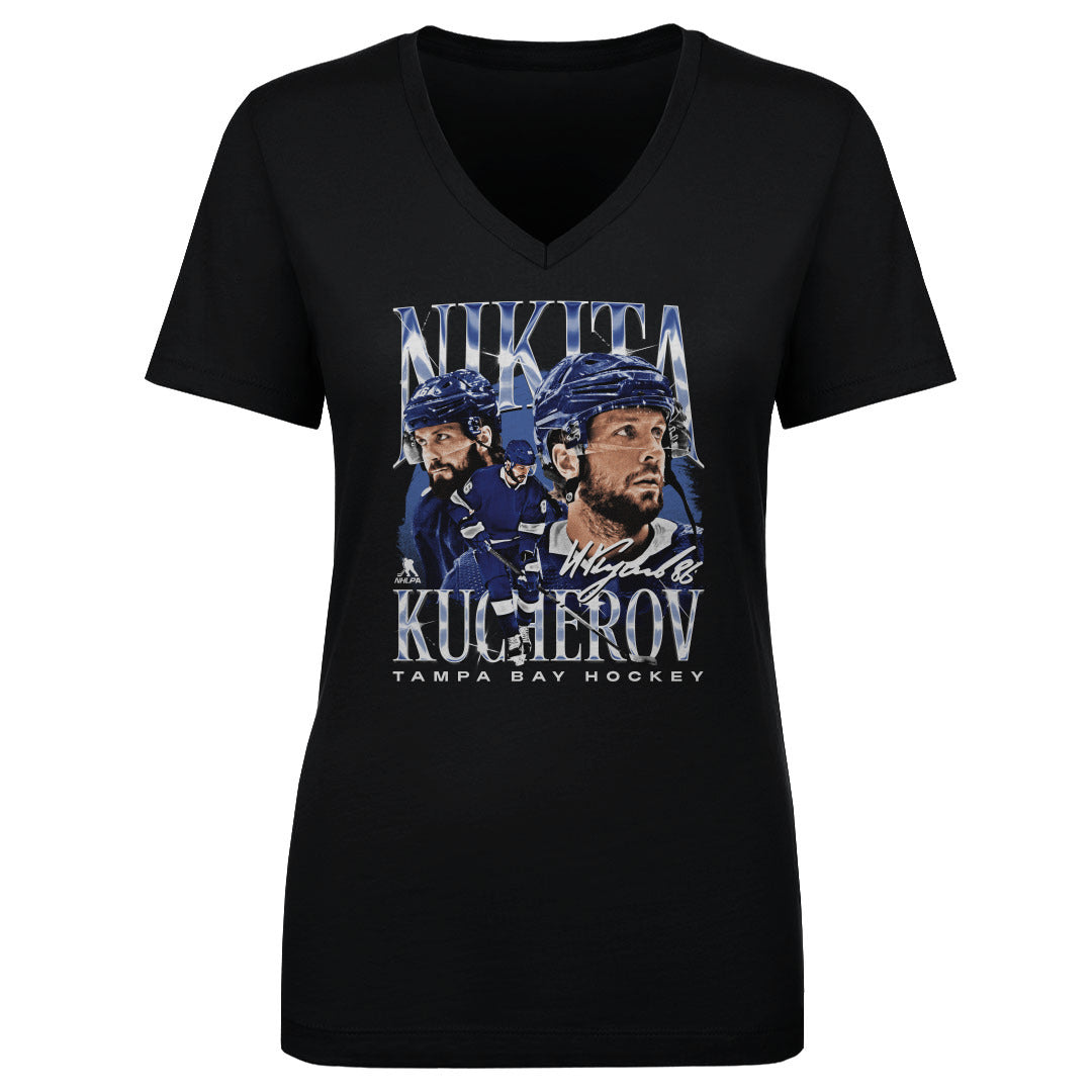 Nikita Kucherov Women's V-Neck T-Shirt | 500 LEVEL