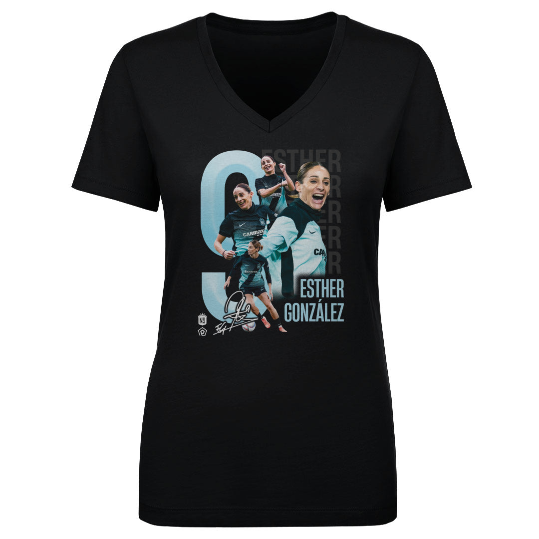 Esther Gonzalez Women's V-Neck T-Shirt | 500 LEVEL