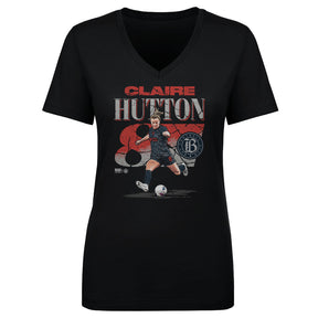Claire Hutton Women's V-Neck T-Shirt | 500 LEVEL