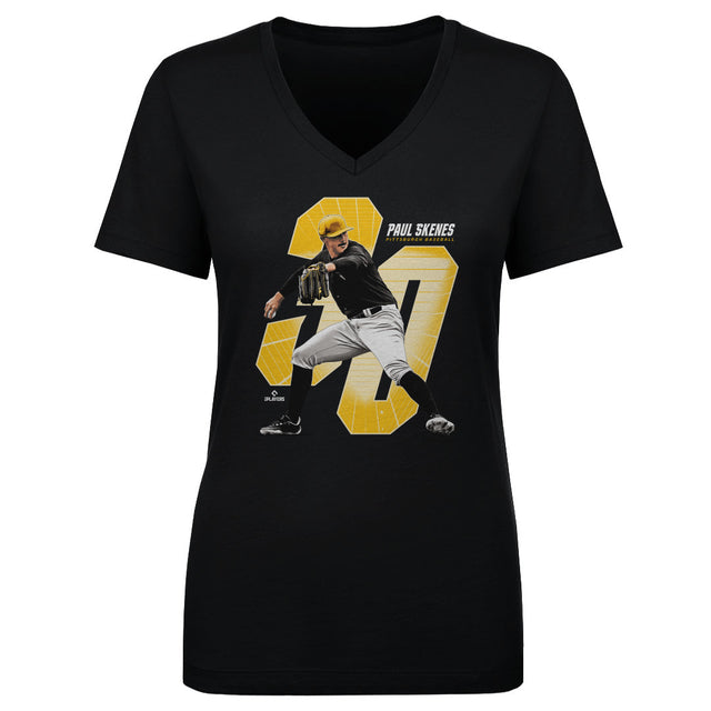 Paul Skenes Women's V-Neck T-Shirt | 500 LEVEL