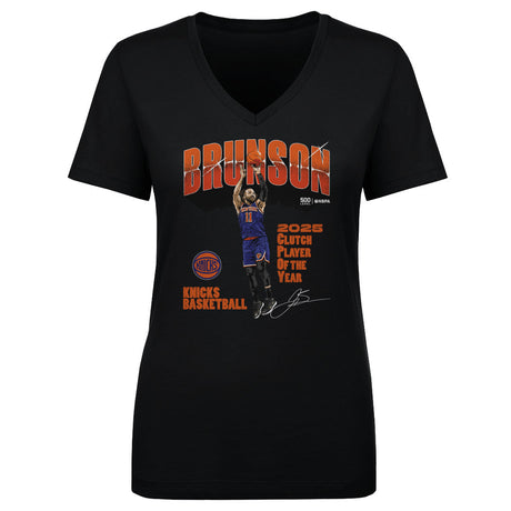 Jalen Brunson Women's V-Neck T-Shirt | 500 LEVEL