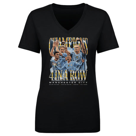 Manchester City Women's V-Neck T-Shirt | 500 LEVEL