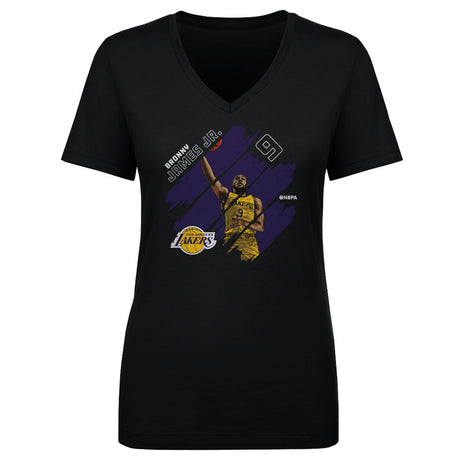 Bronny James Jr. Women's V-Neck T-Shirt | 500 LEVEL