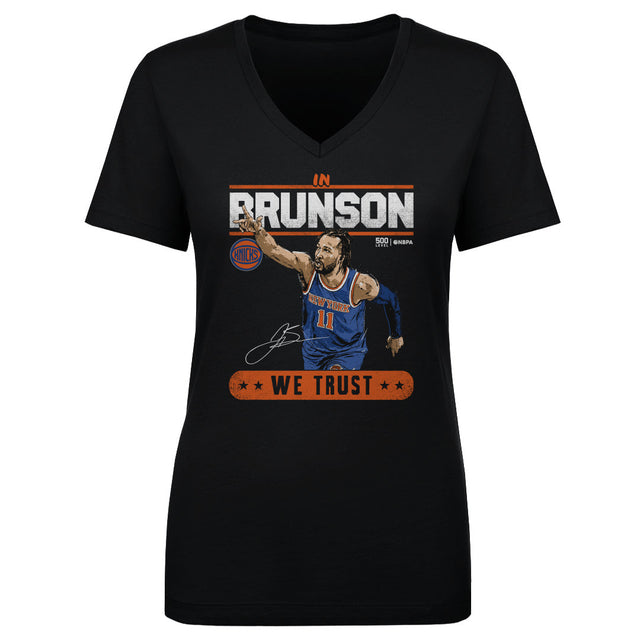 Jalen Brunson Women's V-Neck T-Shirt | 500 LEVEL