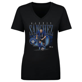 Alexis Sanchez Women's V-Neck T-Shirt | 500 LEVEL