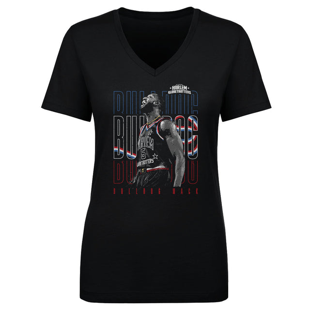 Bulldog Mack Women's V-Neck T-Shirt | 500 LEVEL