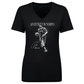 Giannis Antetokounmpo Women's V-Neck T-Shirt | 500 LEVEL