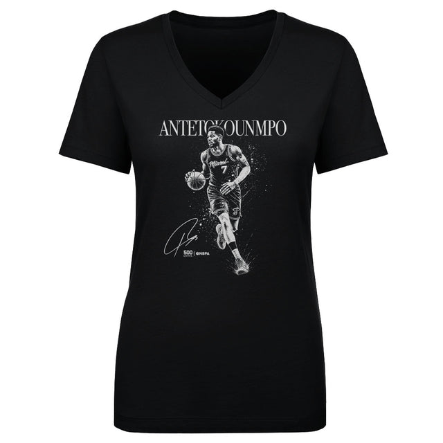 Giannis Antetokounmpo Women's V-Neck T-Shirt | 500 LEVEL