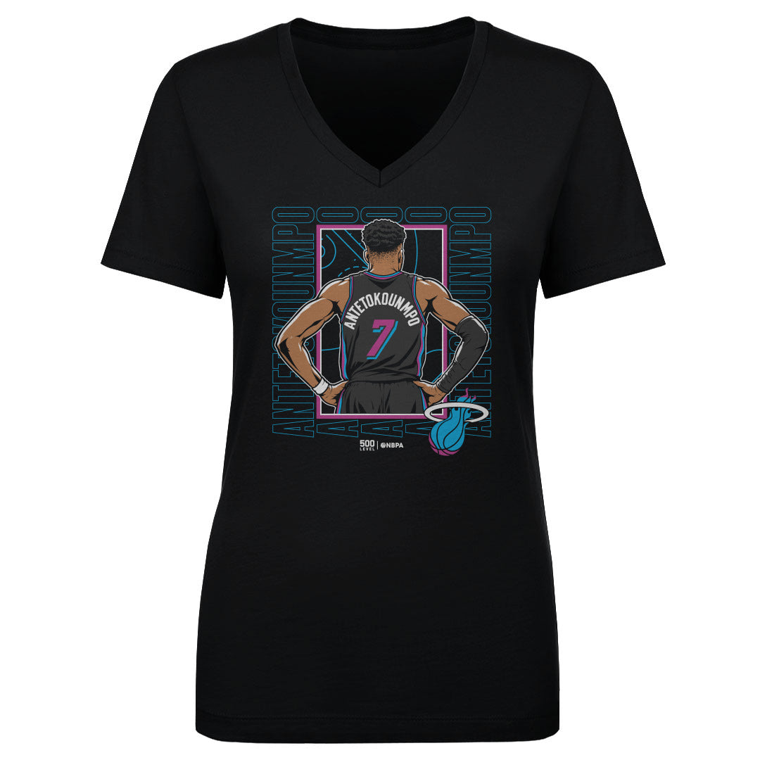 Giannis Antetokounmpo Women's V-Neck T-Shirt | 500 LEVEL