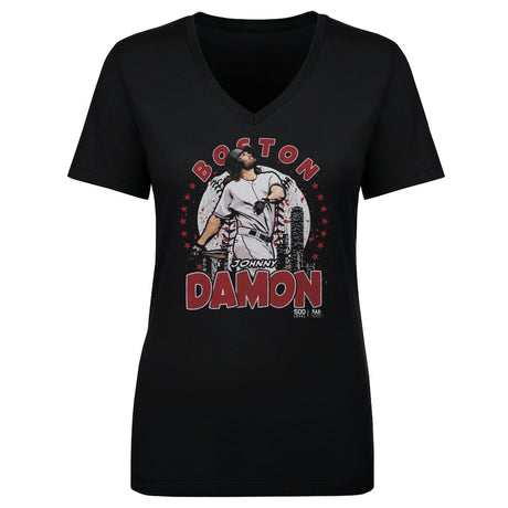 Johnny Damon Women's V-Neck T-Shirt | 500 LEVEL