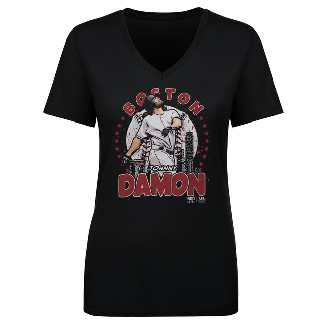 Johnny Damon Women's V-Neck T-Shirt | 500 LEVEL
