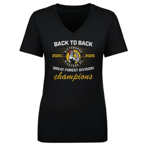 Pittsburgh Riveters SC Women's V-Neck T-Shirt | 500 LEVEL