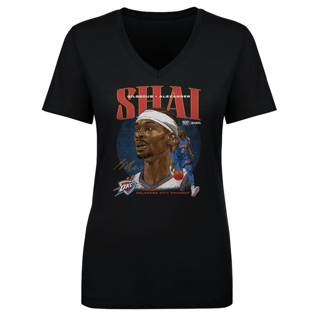 Shai Gilgeous-Alexander Women's V-Neck T-Shirt | 500 LEVEL