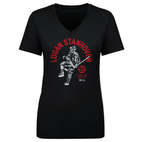 Logan Stankoven Women's V-Neck T-Shirt | 500 LEVEL