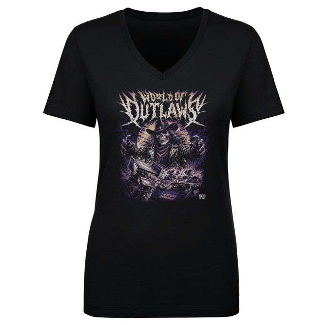World Of Outlaws Women's V-Neck T-Shirt | 500 LEVEL