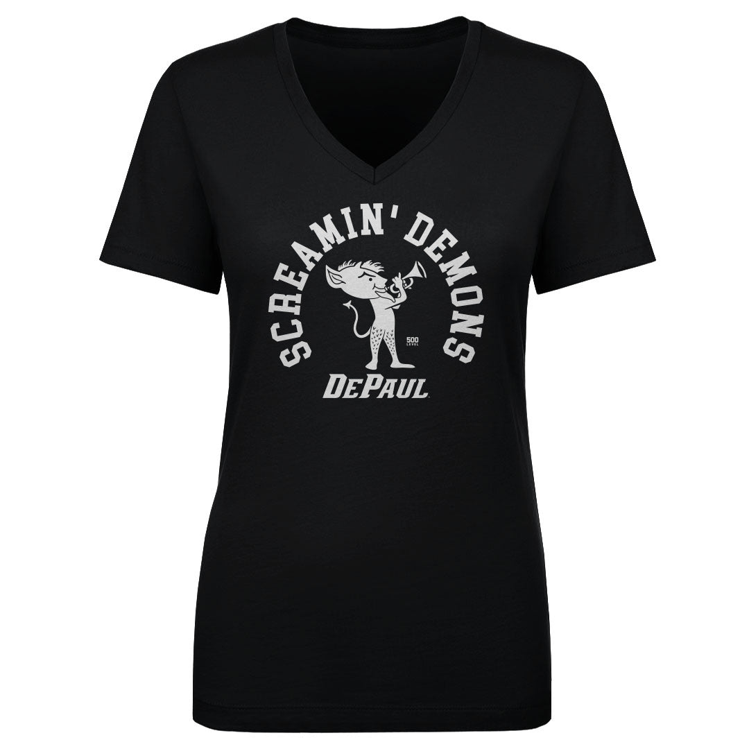 DePaul Blue Demons Women's V-Neck T-Shirt | 500 LEVEL