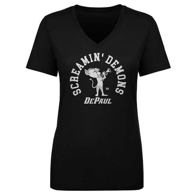 DePaul Blue Demons Women's V-Neck T-Shirt | 500 LEVEL