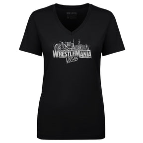 WrestleMania Women's V-Neck T-Shirt | 500 LEVEL