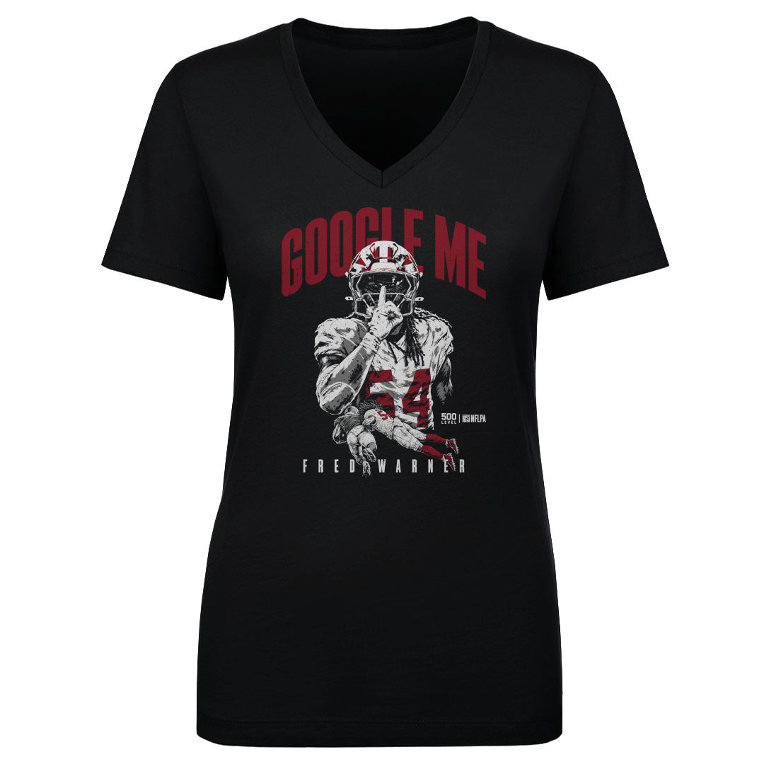Fred Warner Women's V-Neck T-Shirt | 500 LEVEL