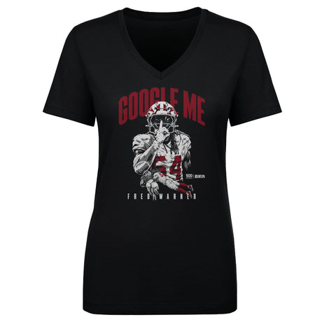 Fred Warner Women's V-Neck T-Shirt | 500 LEVEL