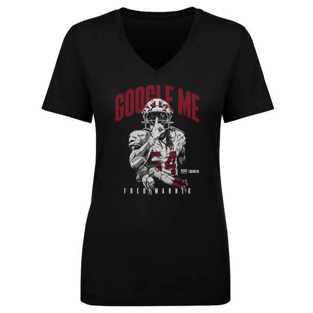 Fred Warner Women's V-Neck T-Shirt | 500 LEVEL