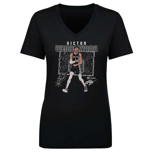 Victor Wembanyama Women's V-Neck T-Shirt | 500 LEVEL