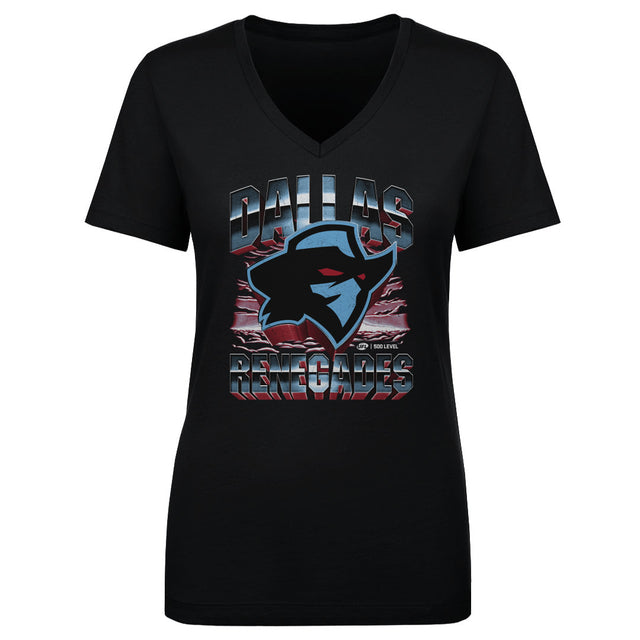 Dallas Renegades Women's V-Neck T-Shirt | 500 LEVEL