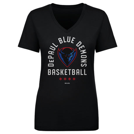 DePaul Blue Demons Women's V-Neck T-Shirt | 500 LEVEL