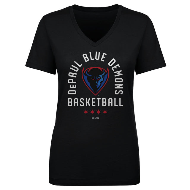 DePaul Blue Demons Women's V-Neck T-Shirt | 500 LEVEL