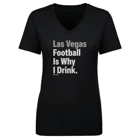 Las Vegas Football Women's V-Neck T-Shirt | 500 LEVEL