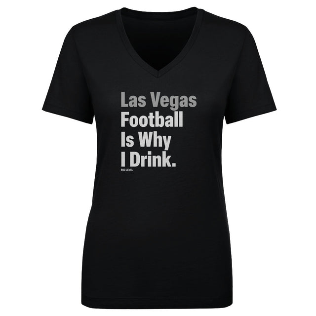 Las Vegas Football Women's V-Neck T-Shirt | 500 LEVEL