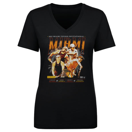 Miami Tennis Invitational Women's V-Neck T-Shirt | 500 LEVEL