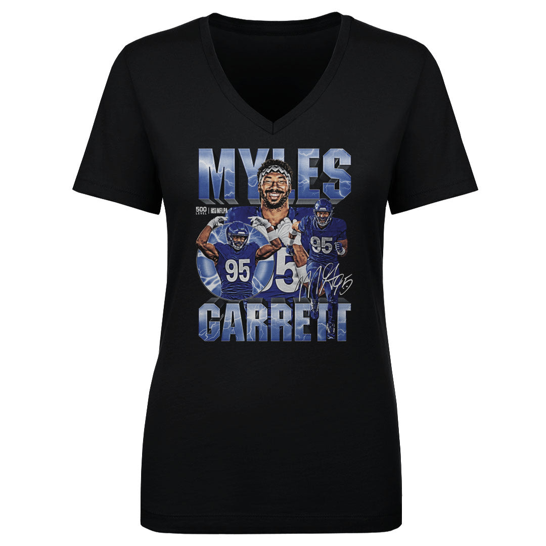 Myles Garrett Women's V-Neck T-Shirt | 500 LEVEL
