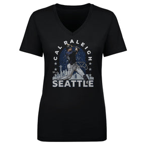 Cal Raleigh Women's V-Neck T-Shirt | 500 LEVEL
