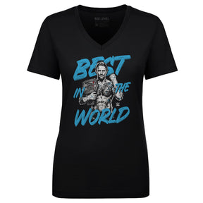 CM Punk Women's V-Neck T-Shirt | 500 LEVEL